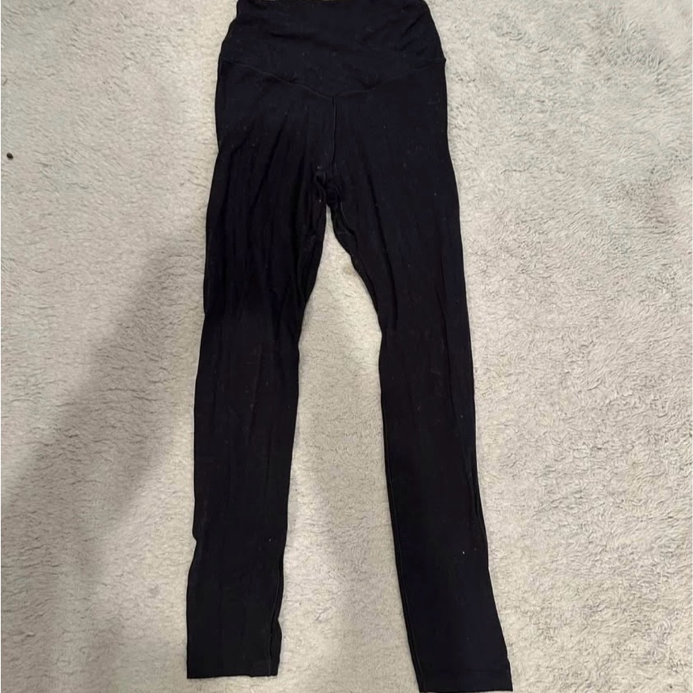 Aerie Black High-Rise Crossover Leggings